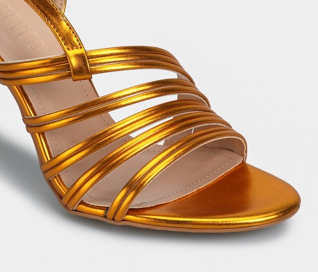 Turuncu Kadın Topuklu Sandalet