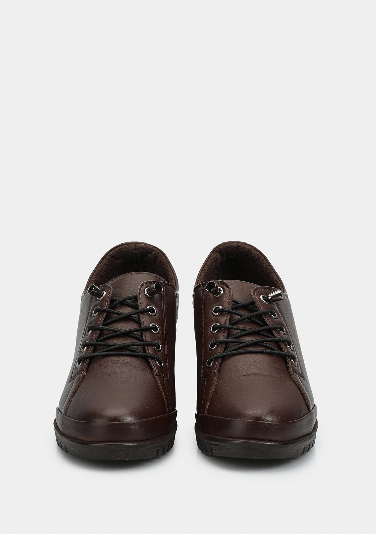 Kahve Deri Kadın Ayakkabı