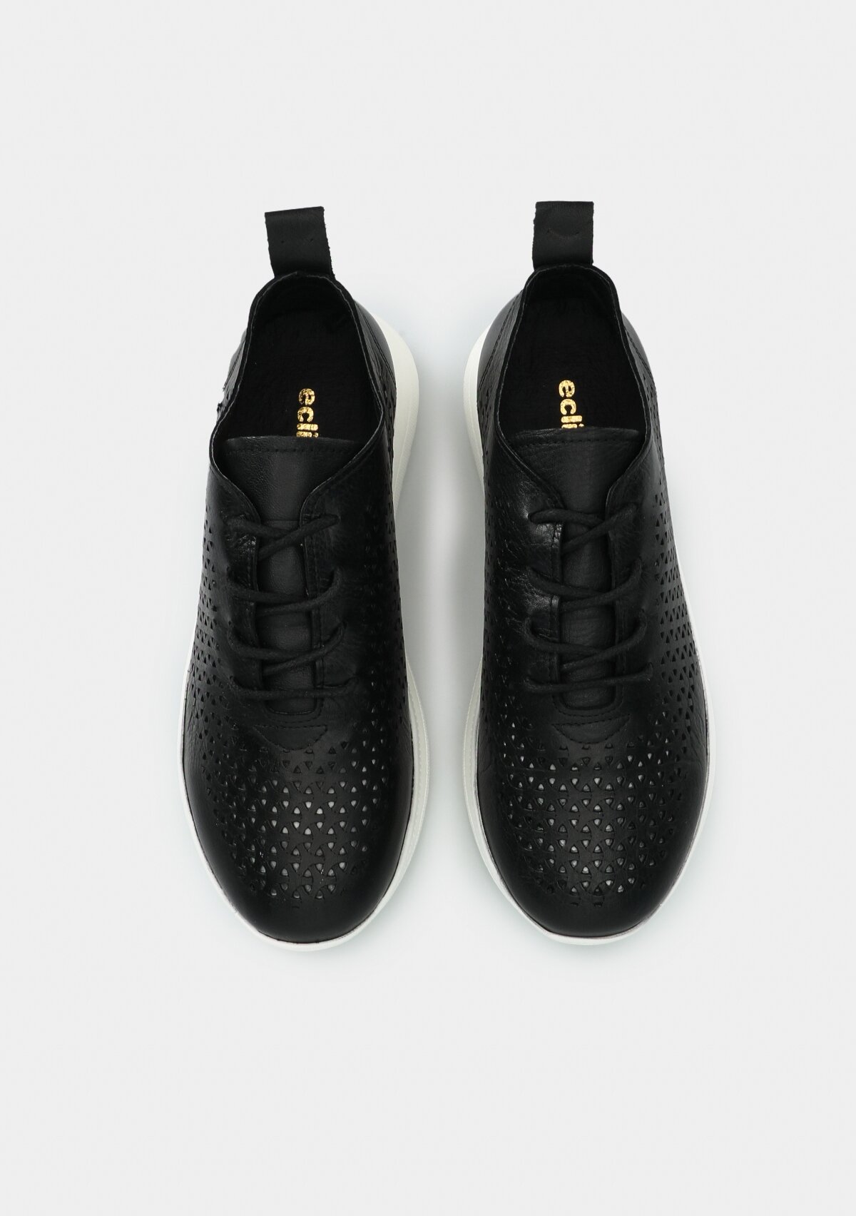 Siyah Deri Kadın Ayakkabı