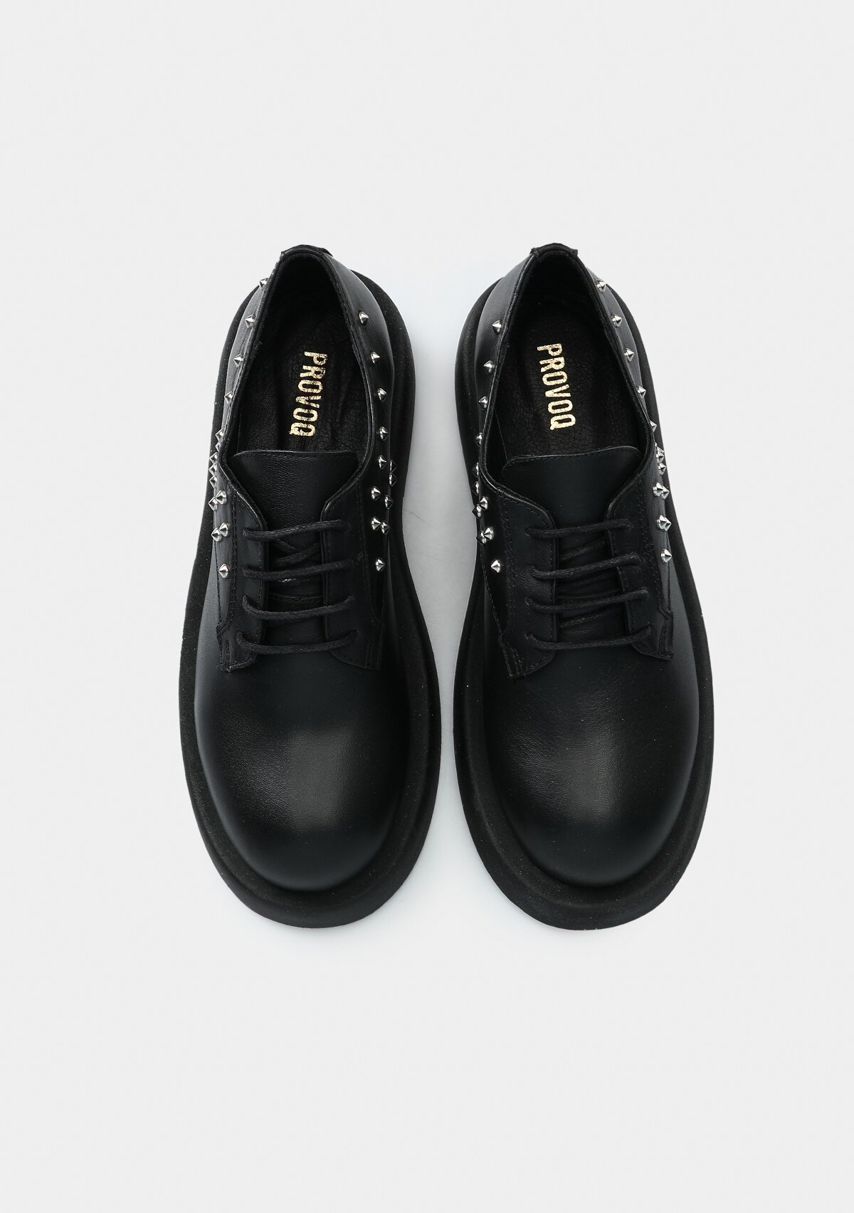 Siyah Deri Kadın Ayakkabı