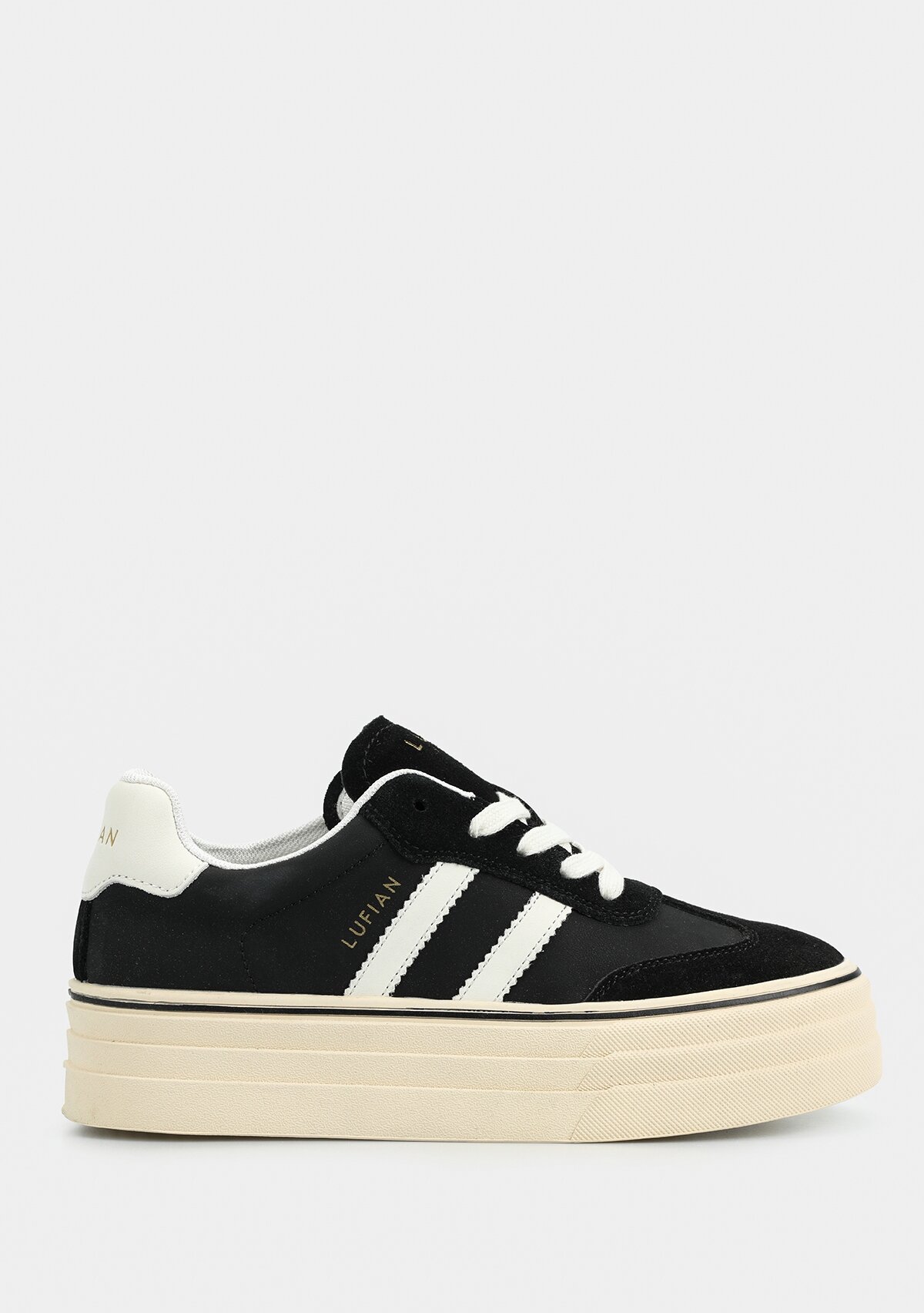 ANGELA Siyah Deri Kadın Sneaker