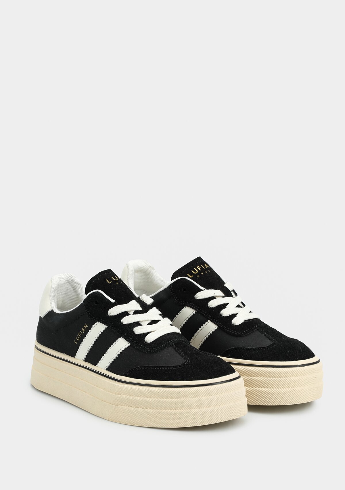 ANGELA Siyah Deri Kadın Sneaker