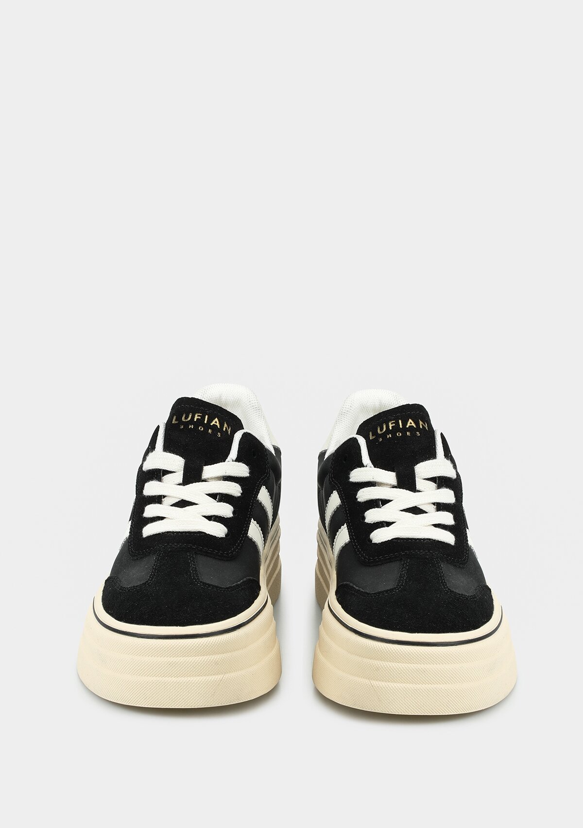 ANGELA Siyah Deri Kadın Sneaker