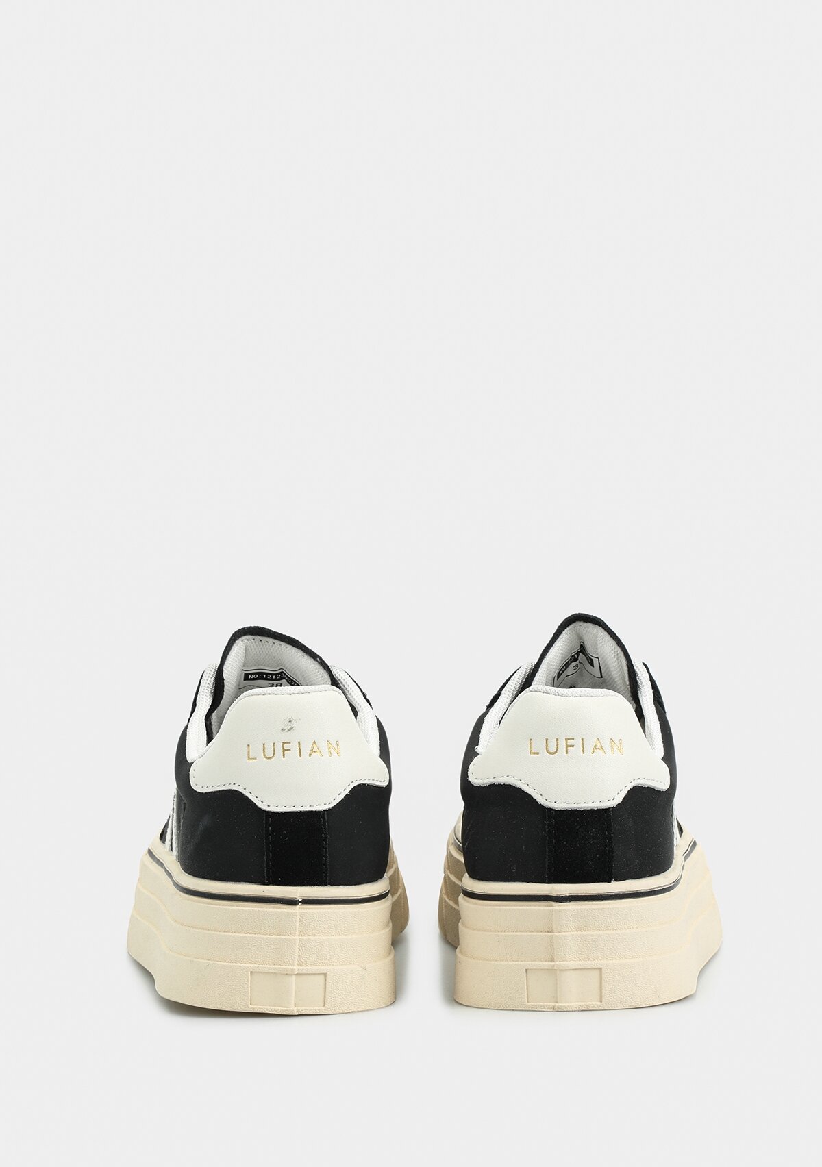 ANGELA Siyah Deri Kadın Sneaker