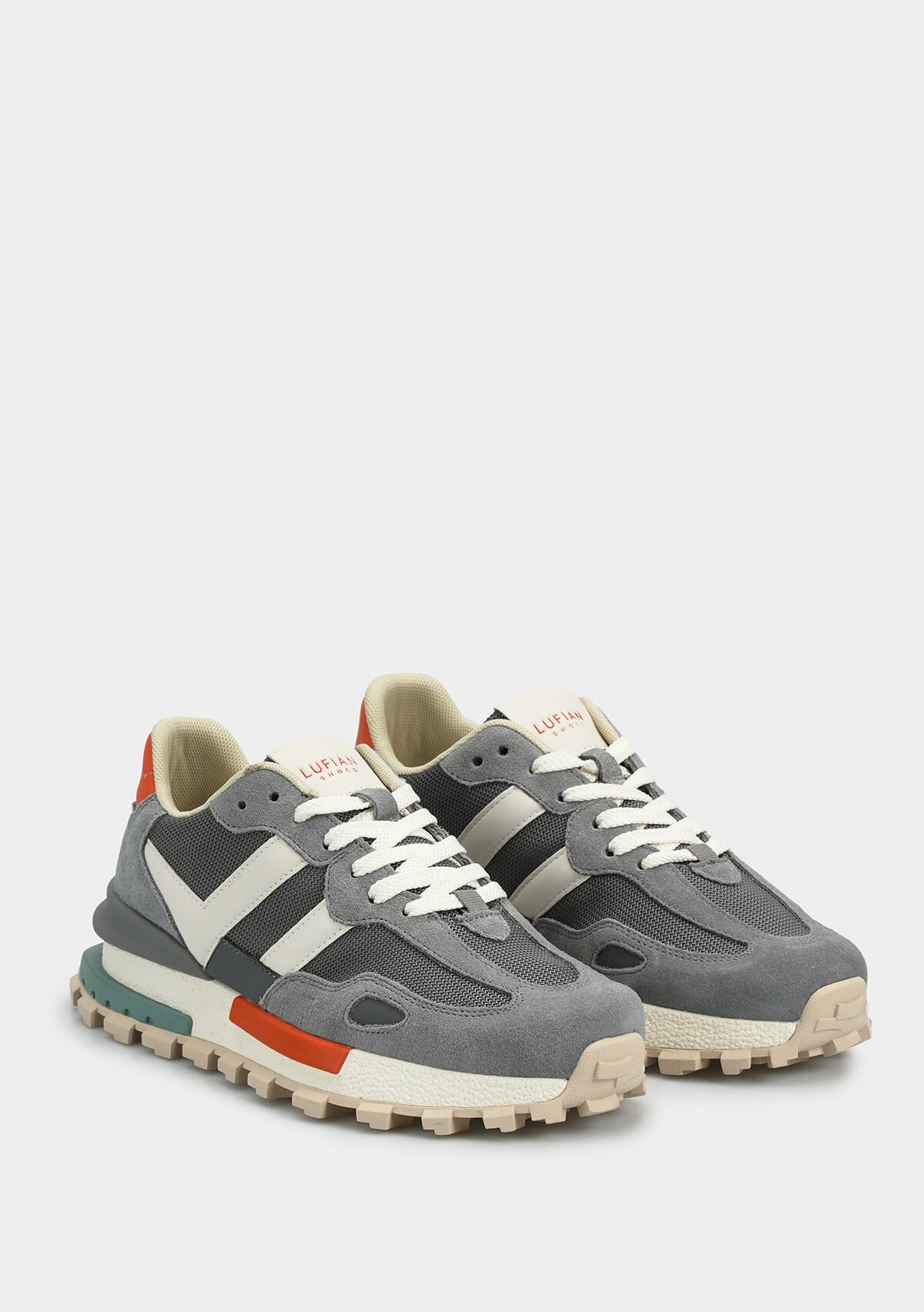 STELLA Gri Deri Kadın Sneaker