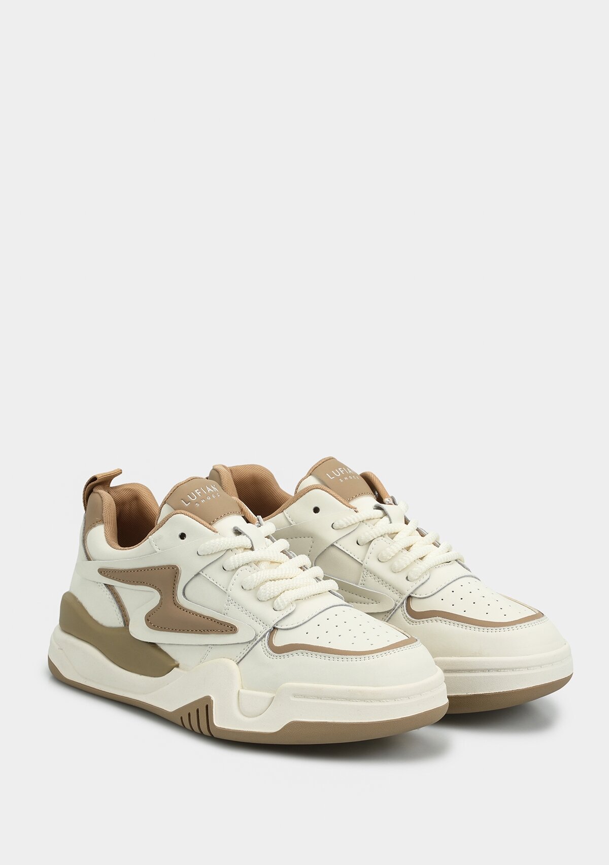 Maya Bej Deri Kadın Sneaker