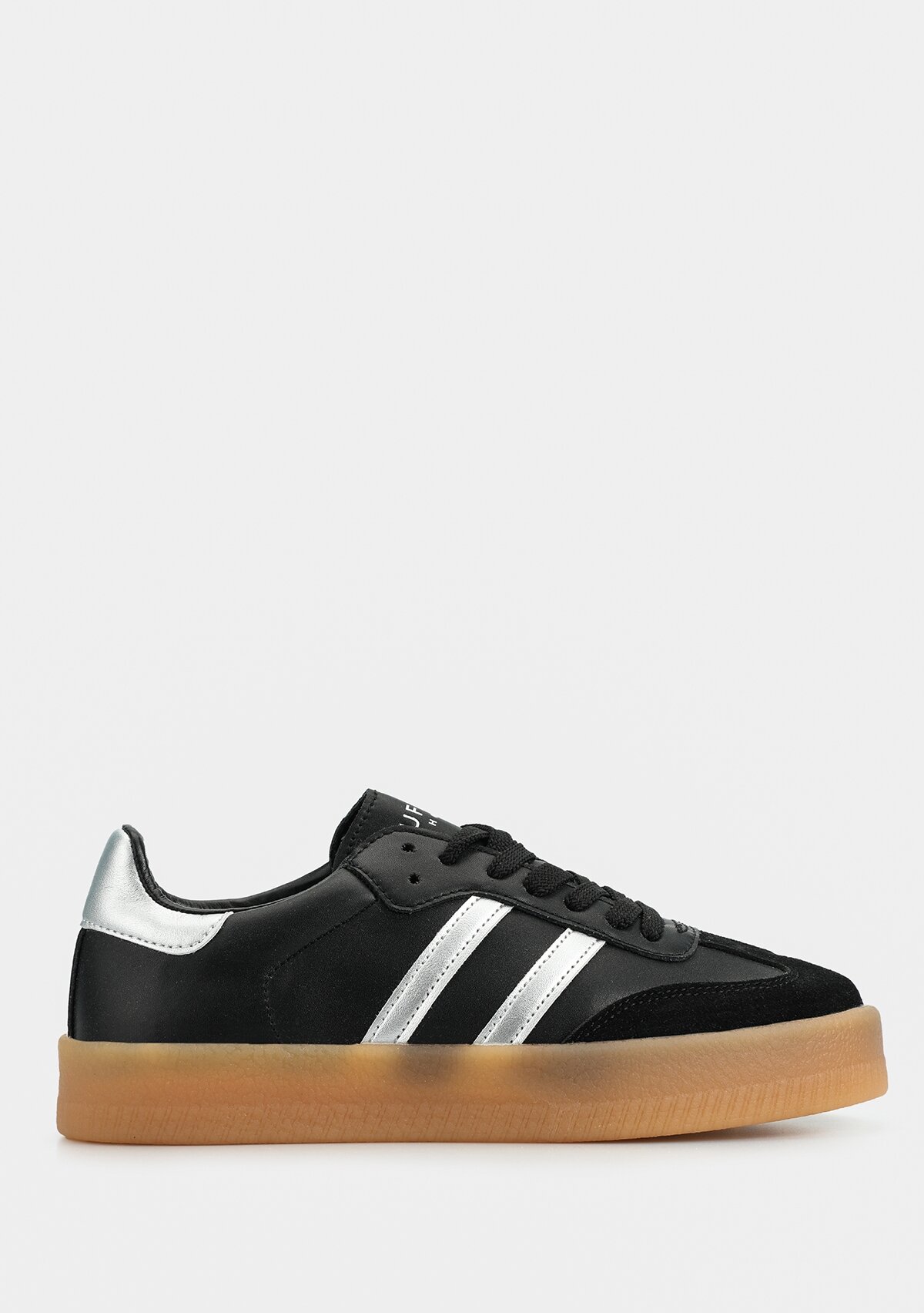 STELLA Siyah Deri Kadın Sneaker