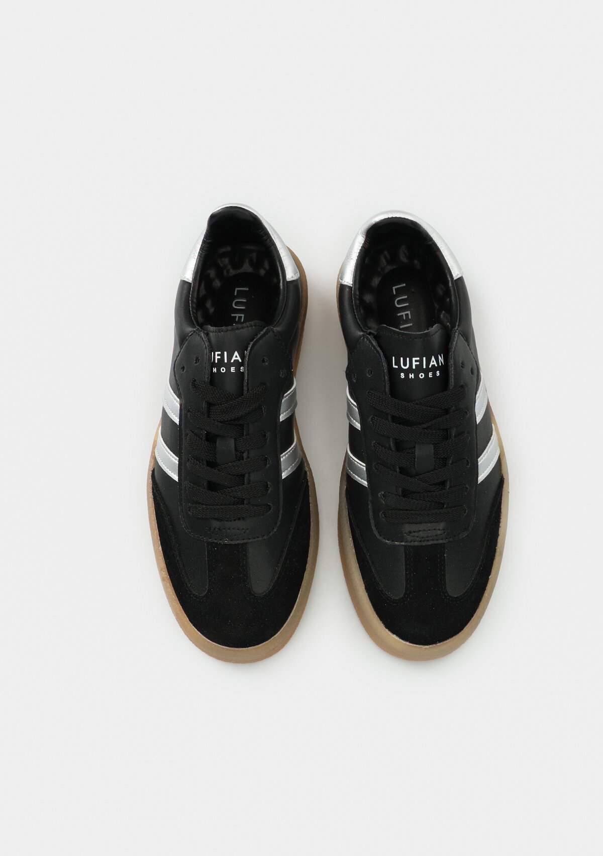 STELLA Siyah Deri Kadın Sneaker