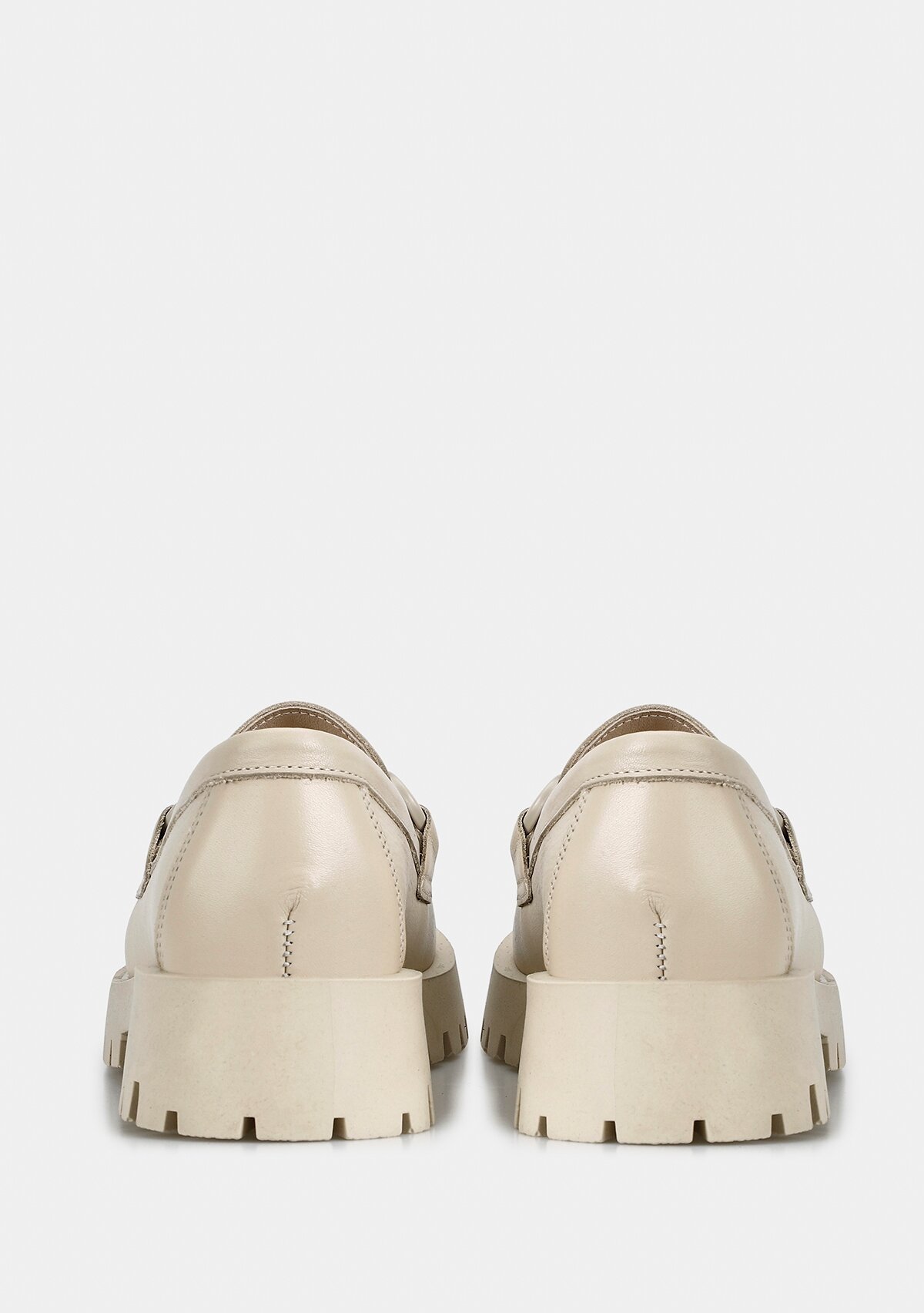 Bej Deri Kadın Ayakkabı