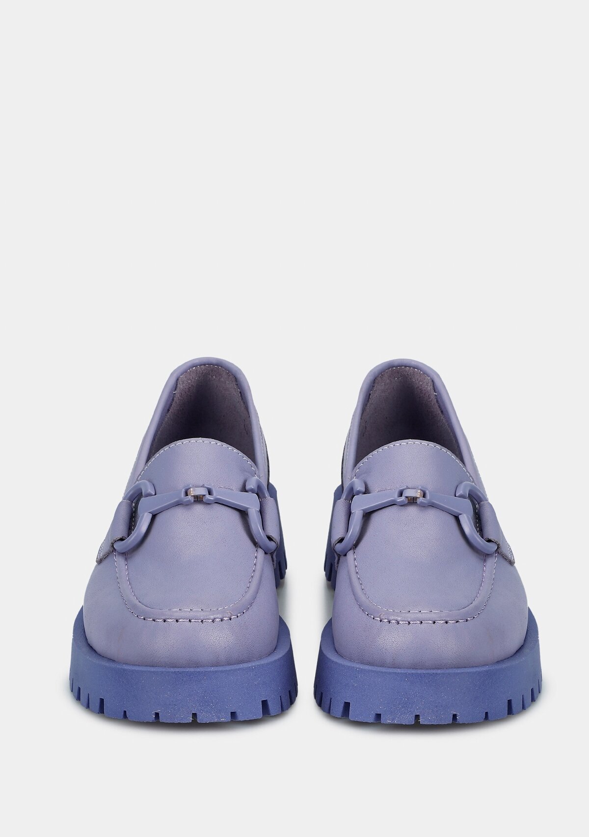 Lila Deri Kadın Ayakkabı