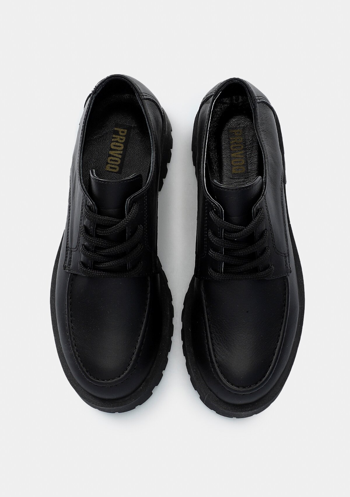 Siyah Deri Kadın Ayakkabı