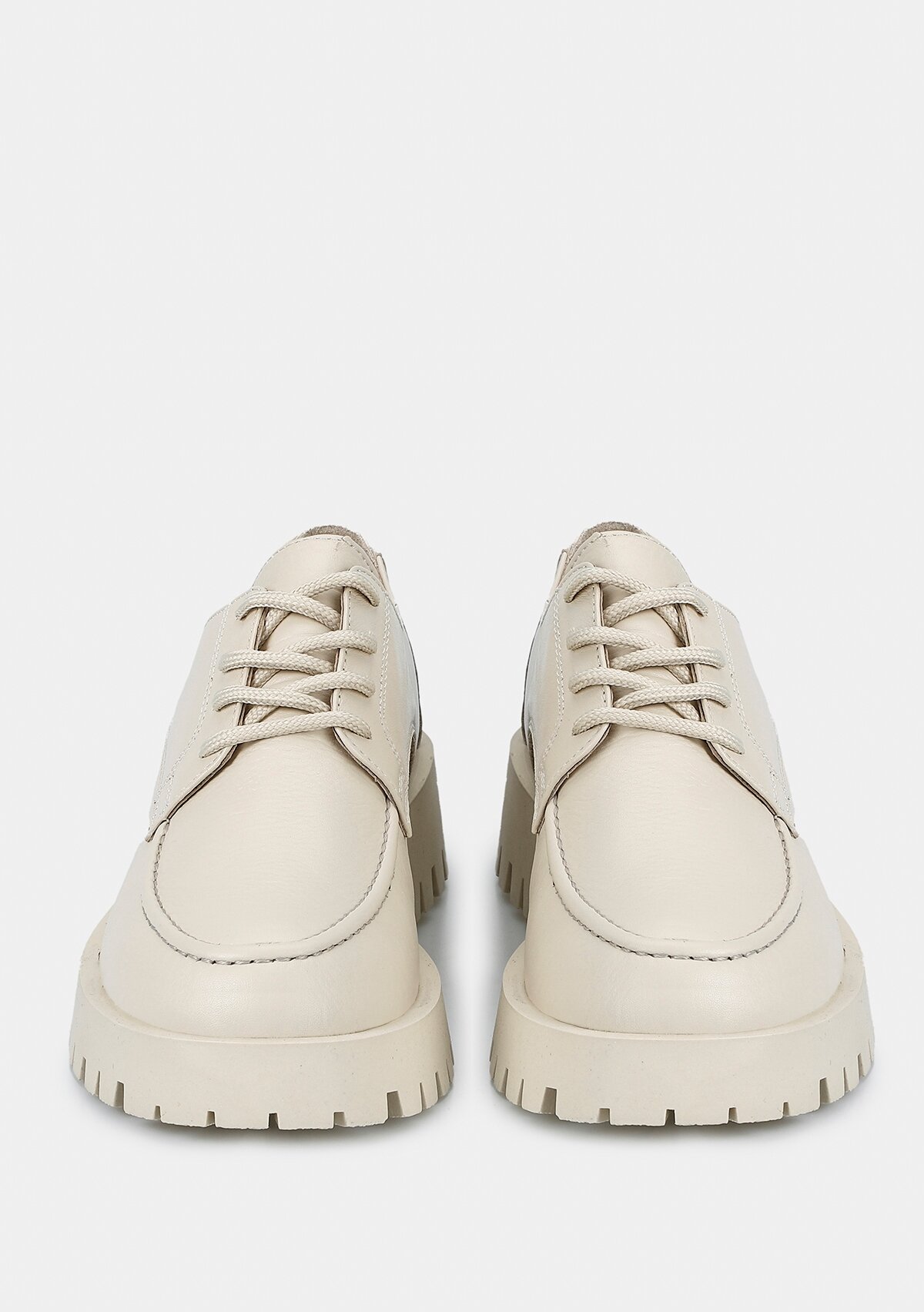 Bej Deri Kadın Ayakkabı