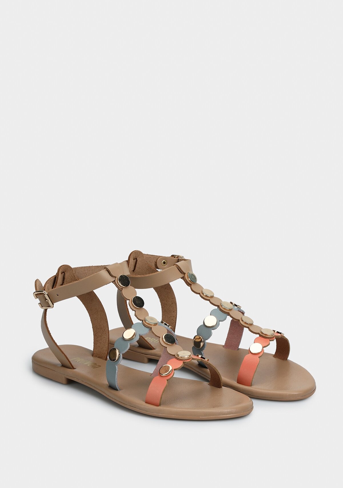 Multi Deri Kadın Düz Sandalet