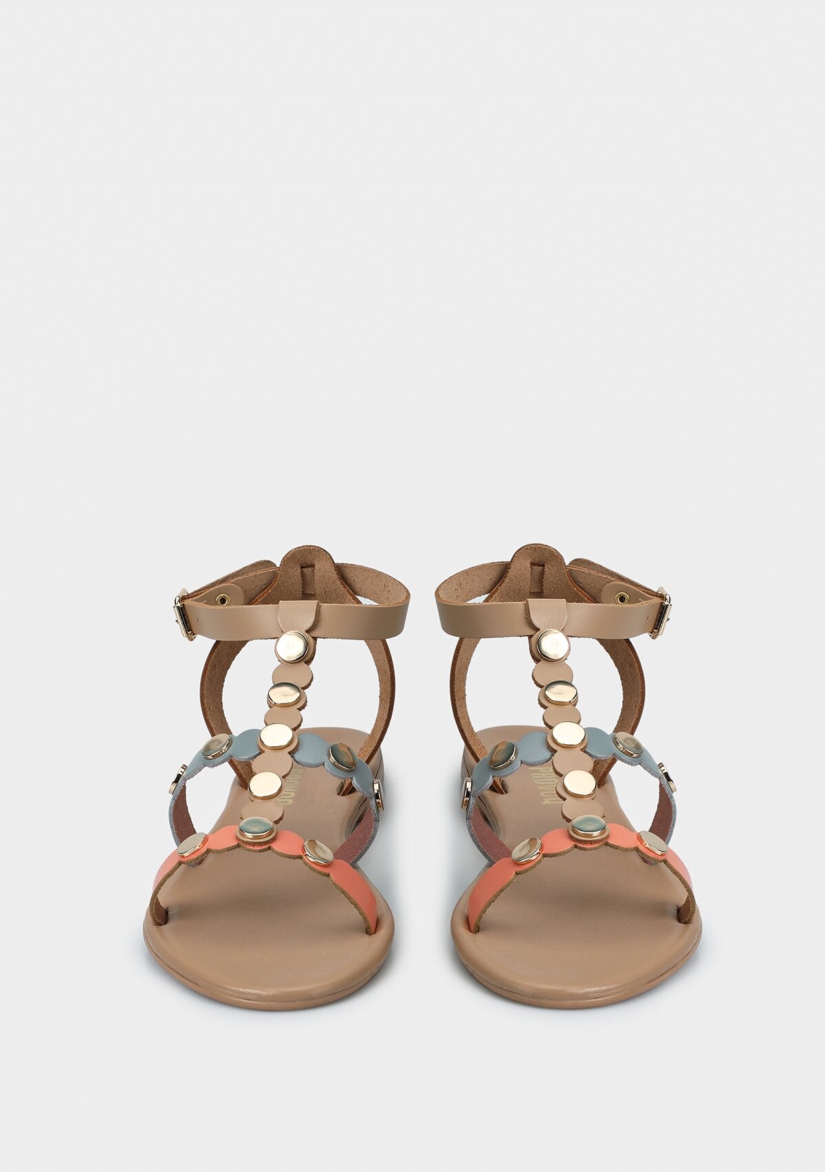 Multi Deri Kadın Düz Sandalet