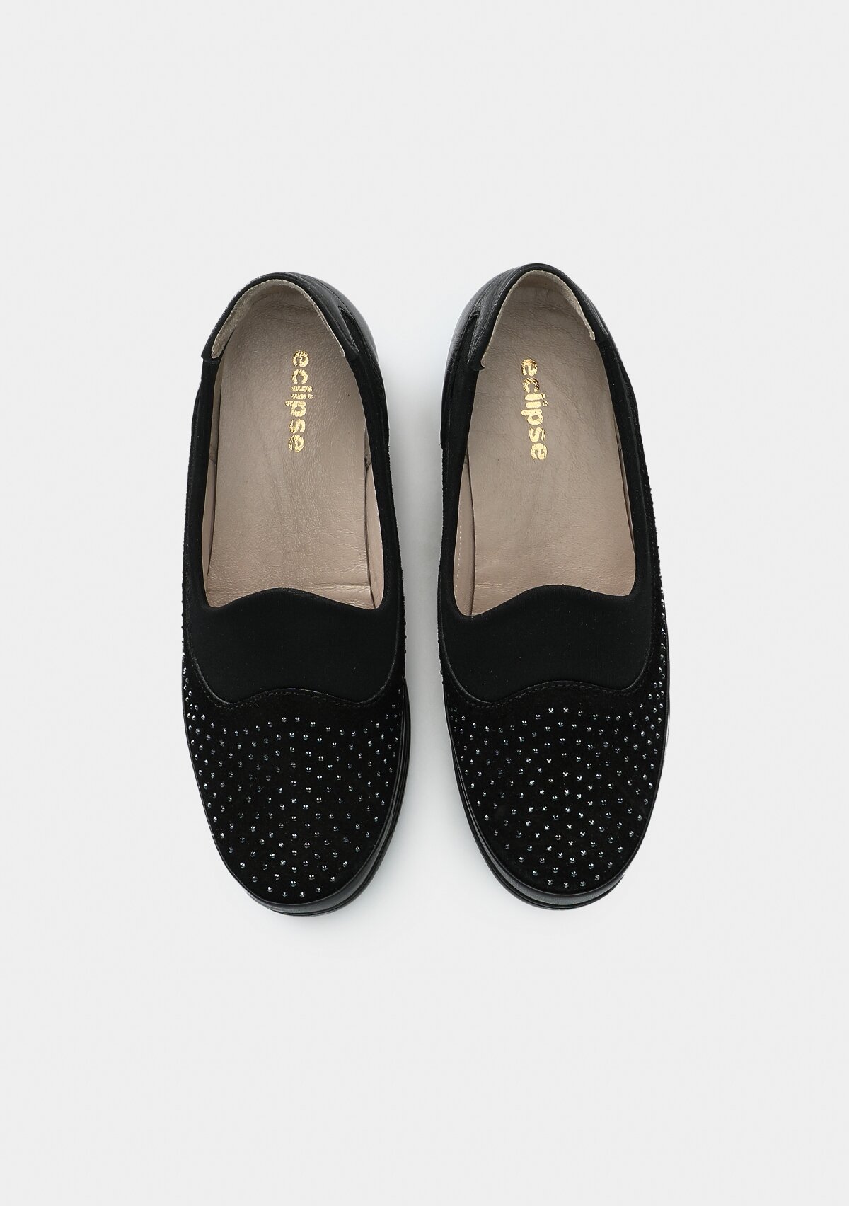 Siyah Deri Kadın Ayakkabı