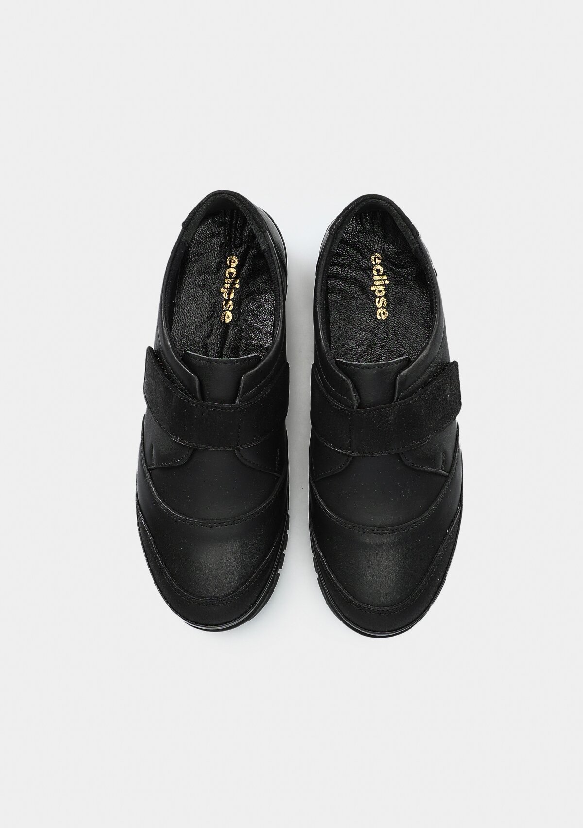 Siyah Deri Kadın Ayakkabı