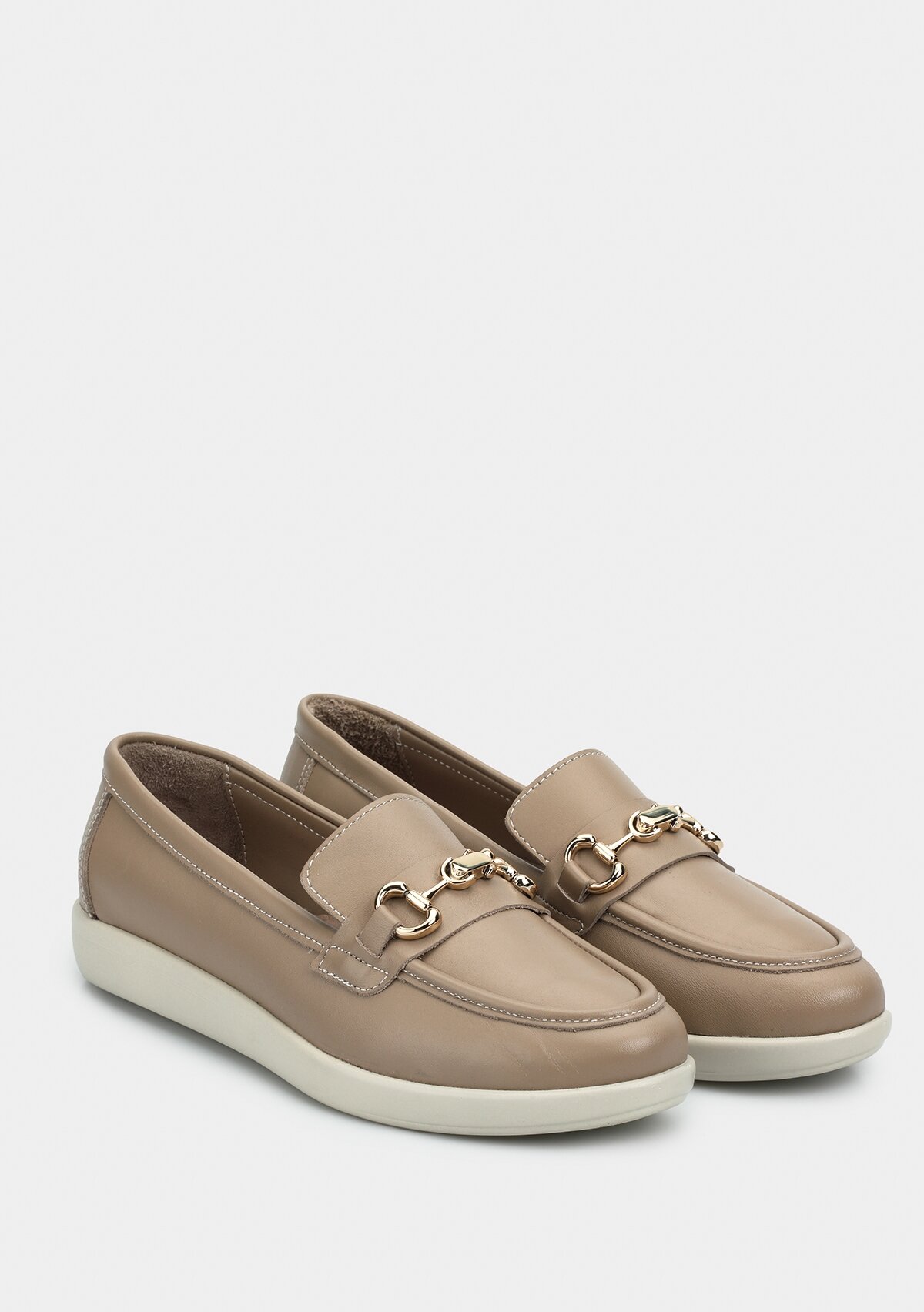 Vizon Deri Kadın Ayakkabı