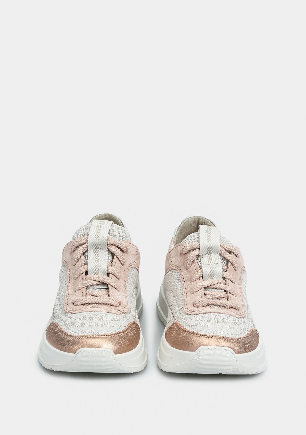 Bej Deri Kadın Sneaker