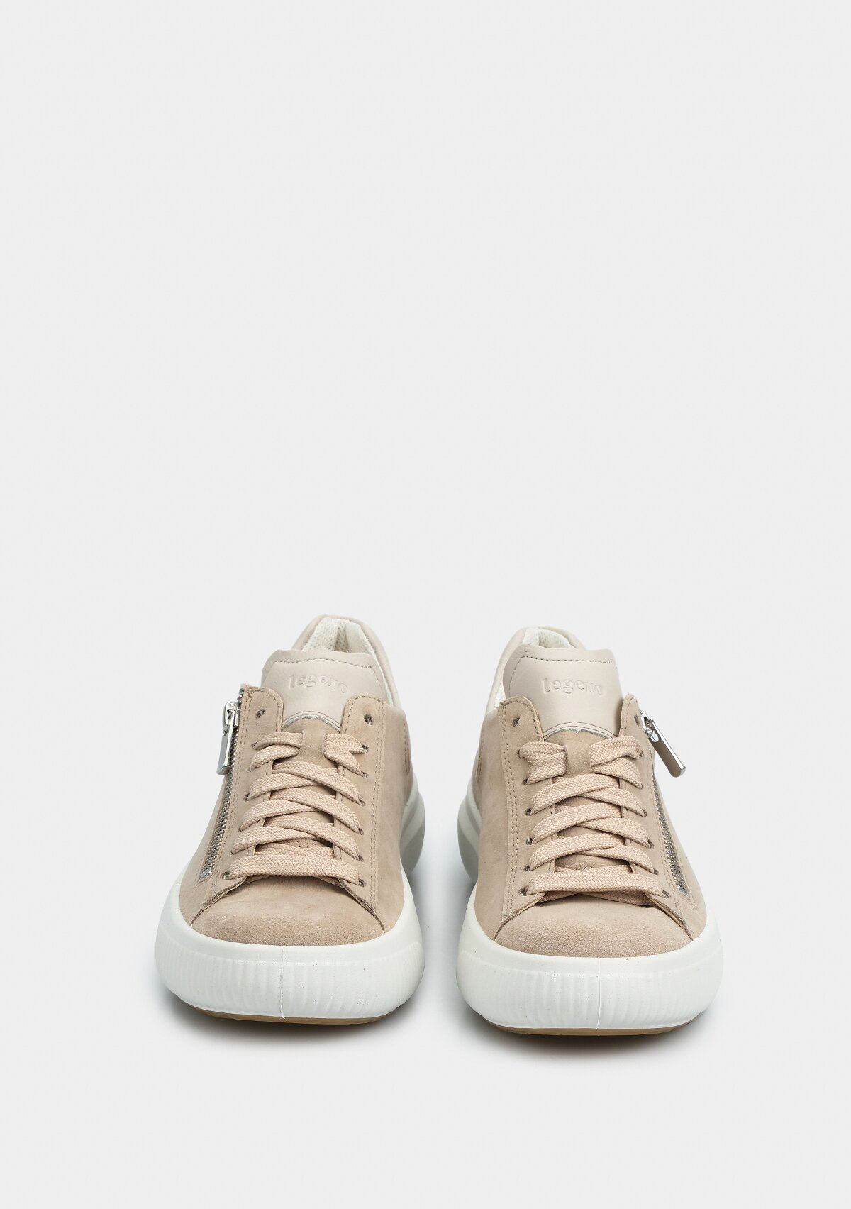 Bej Deri Kadın Sneaker