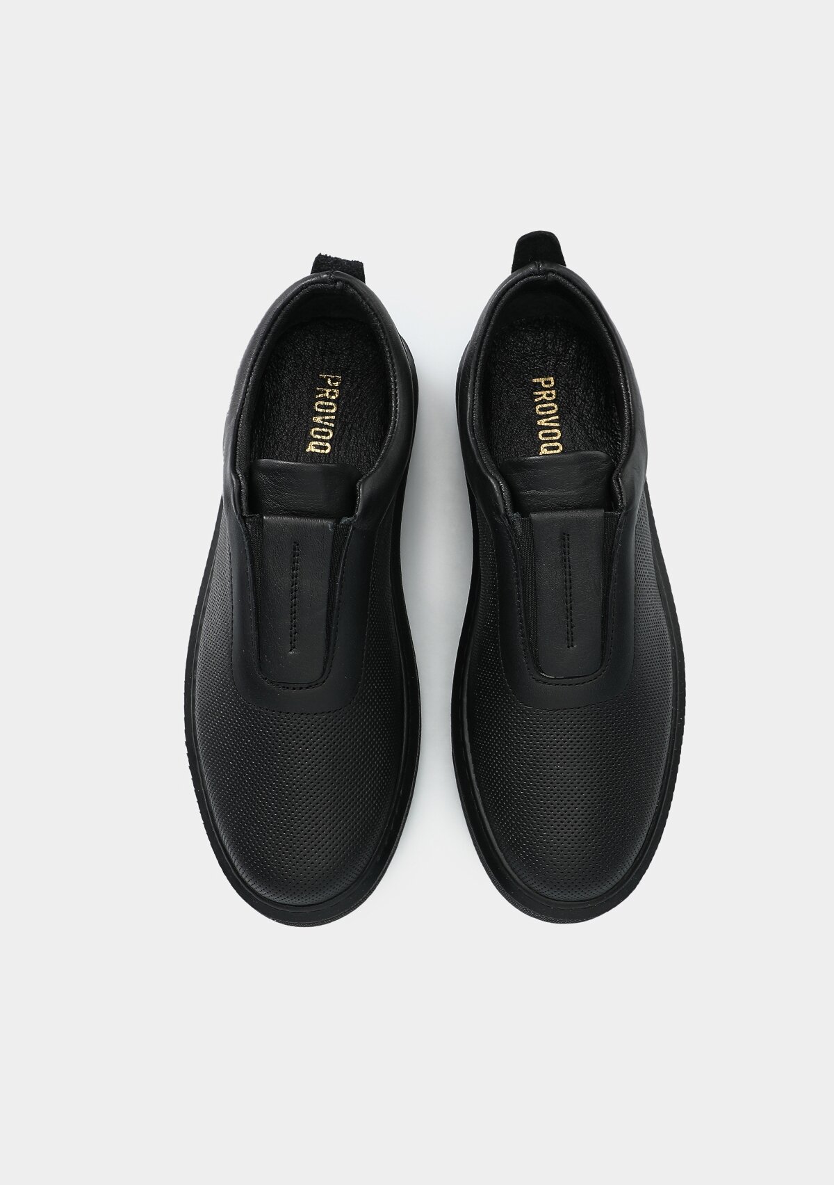 Siyah Deri Kadın Sneaker