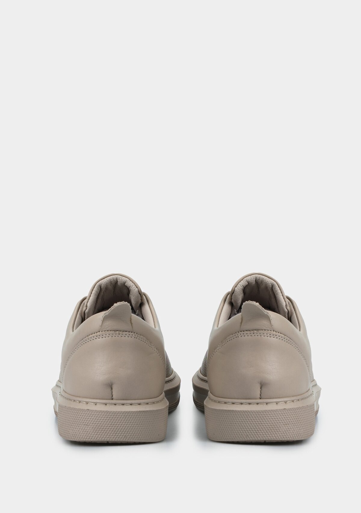 Vizon Deri Kadın Sneaker