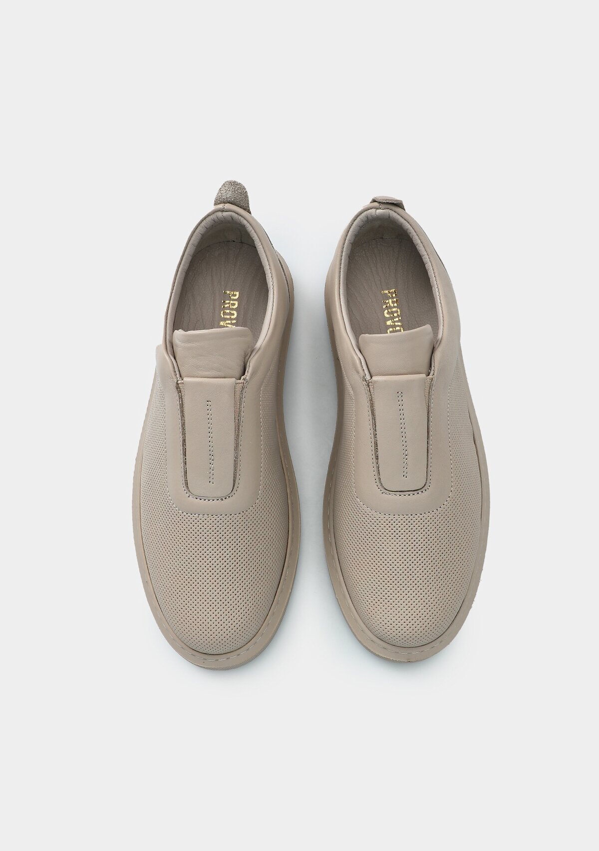 Vizon Deri Kadın Sneaker