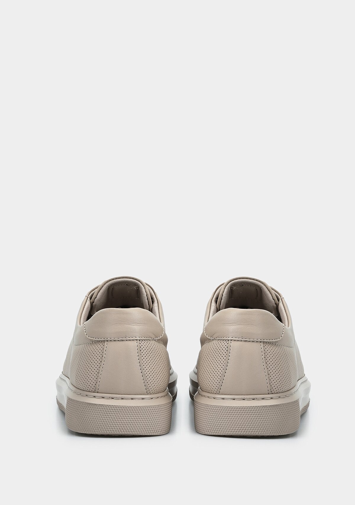 Vizon Deri Kadın Sneaker