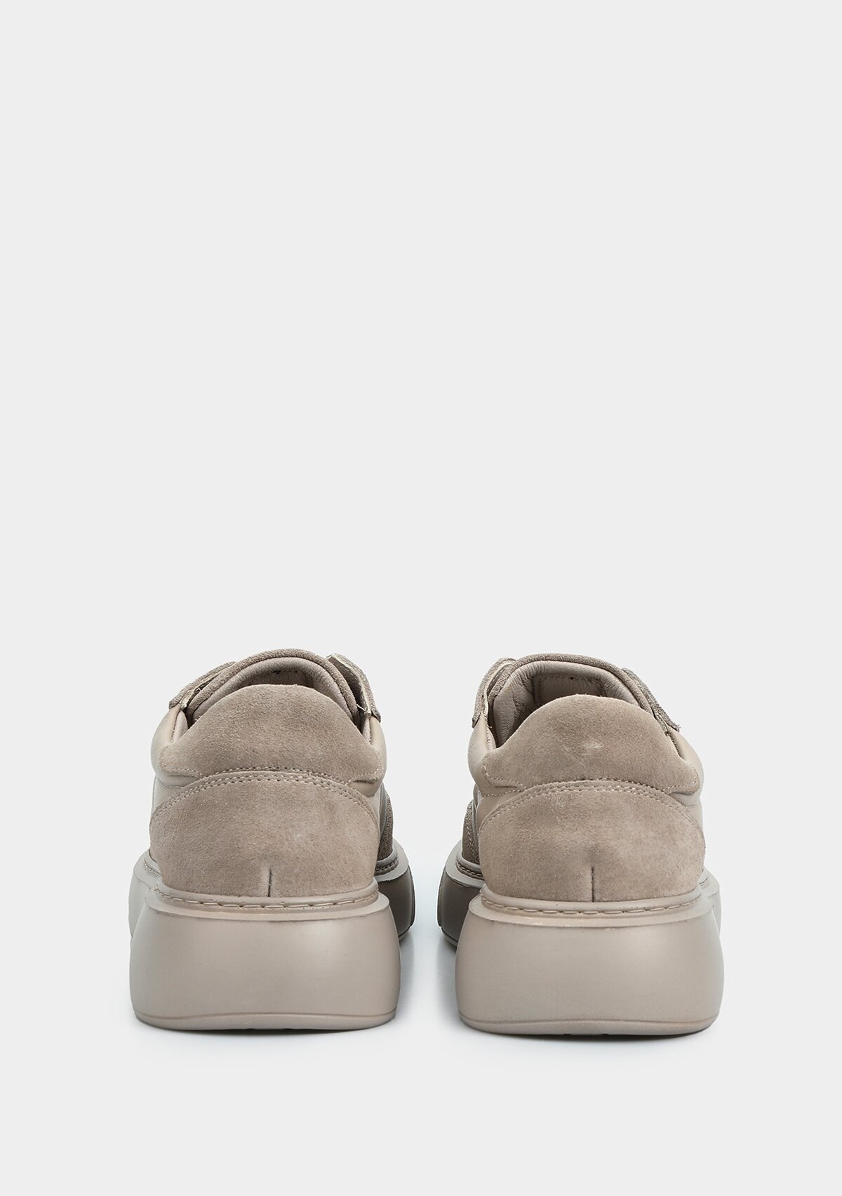 Vizon Deri Kadın Sneaker