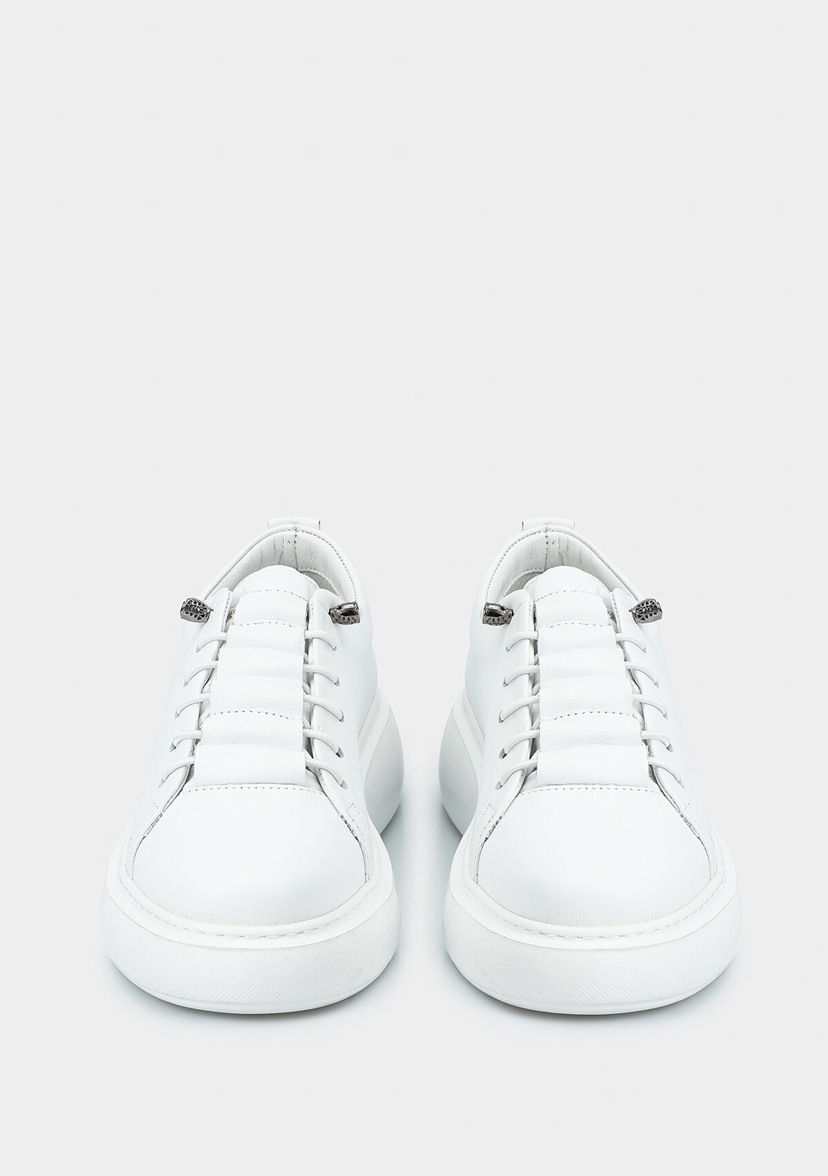 Beyaz Deri Kadın Sneaker