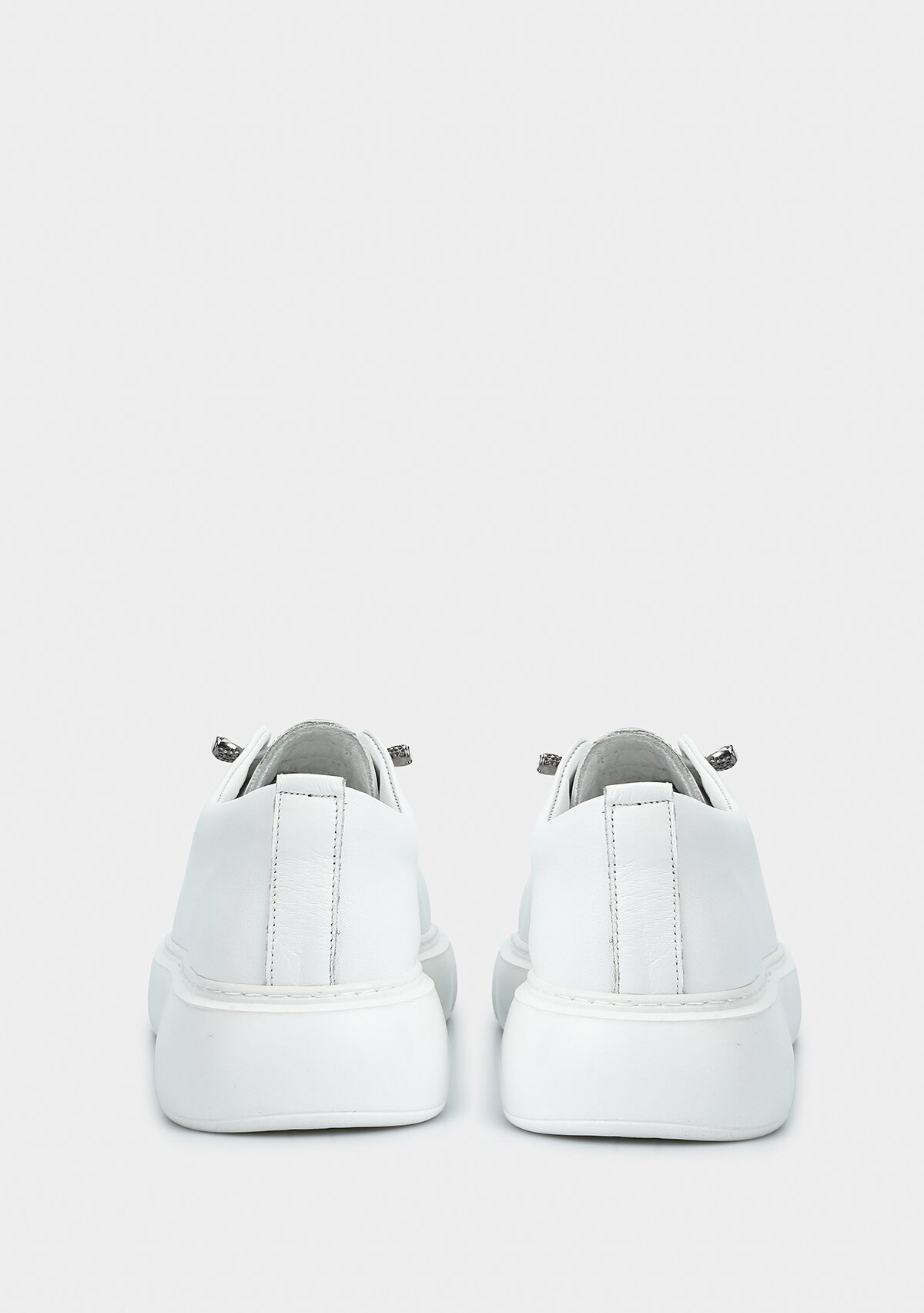 Beyaz Deri Kadın Sneaker