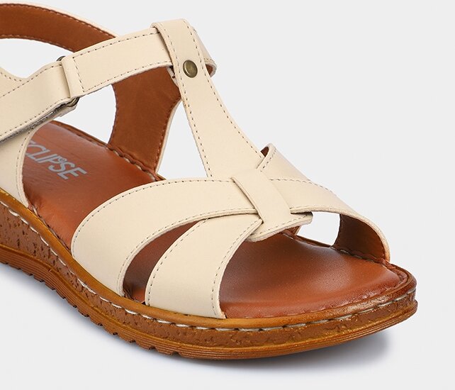 Bej Kadın Konfor Sandalet