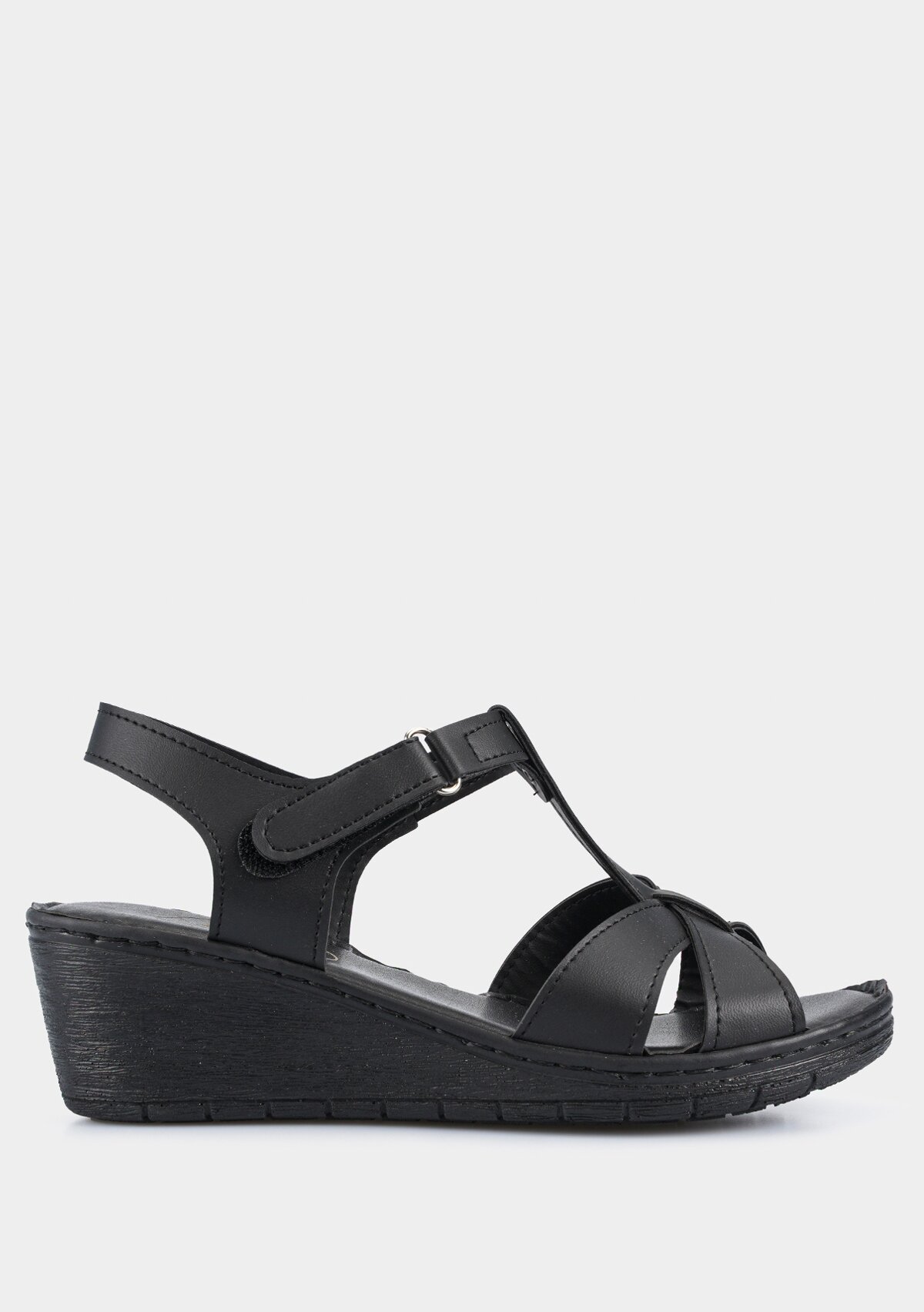 Siyah Kadın Konfor Sandalet