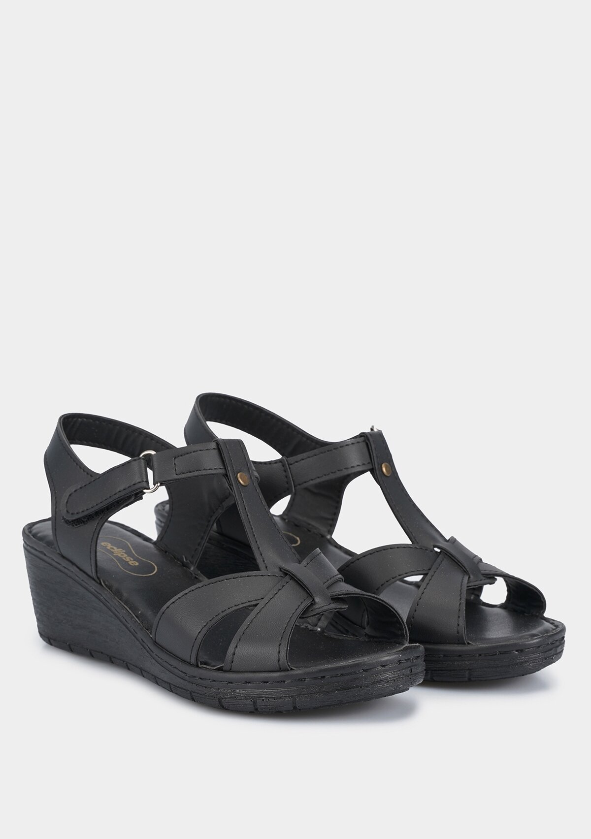 Siyah Kadın Konfor Sandalet