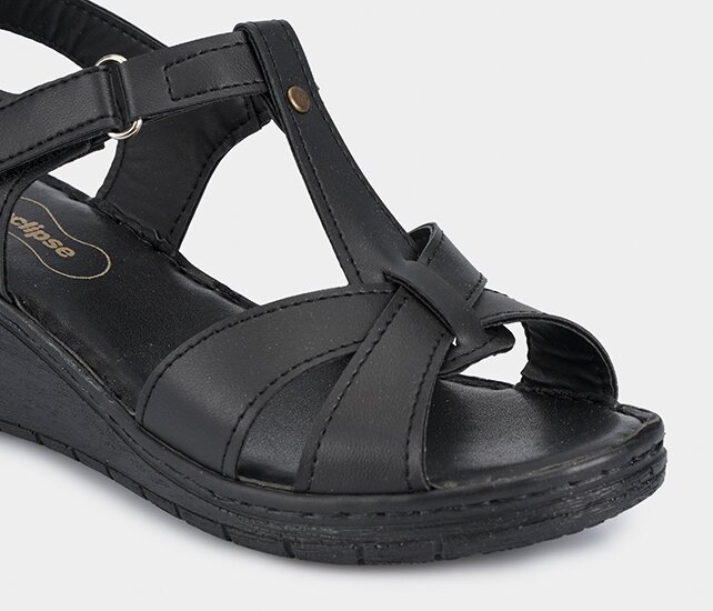 Siyah Kadın Konfor Sandalet