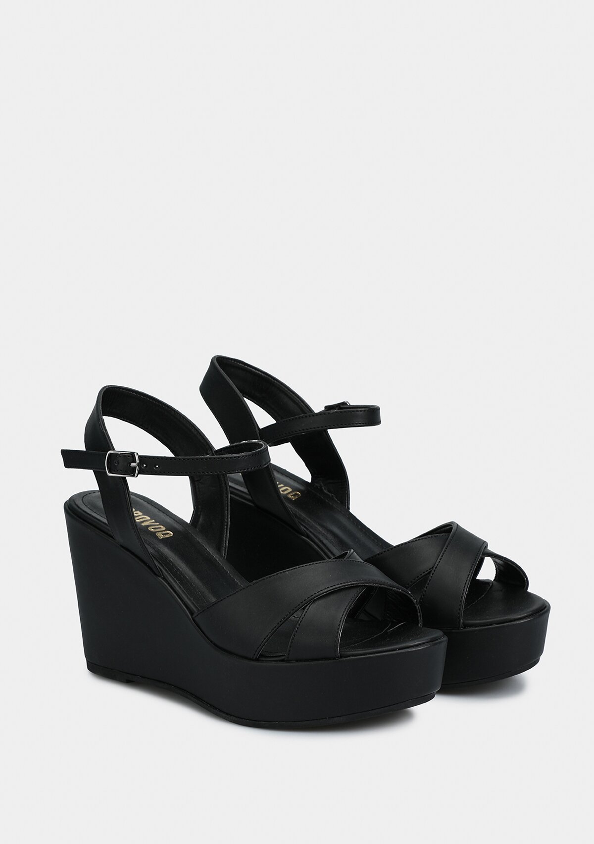 Siyah Kadın Topuklu Sandalet