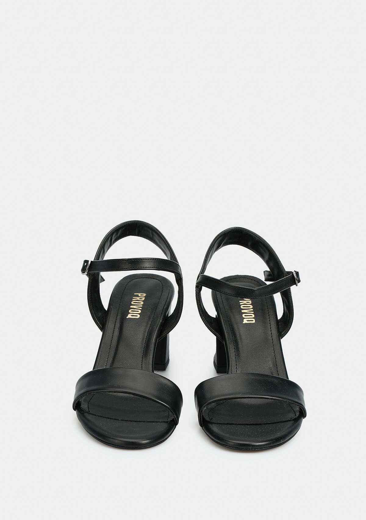 Siyah Kadın Topuklu Sandalet