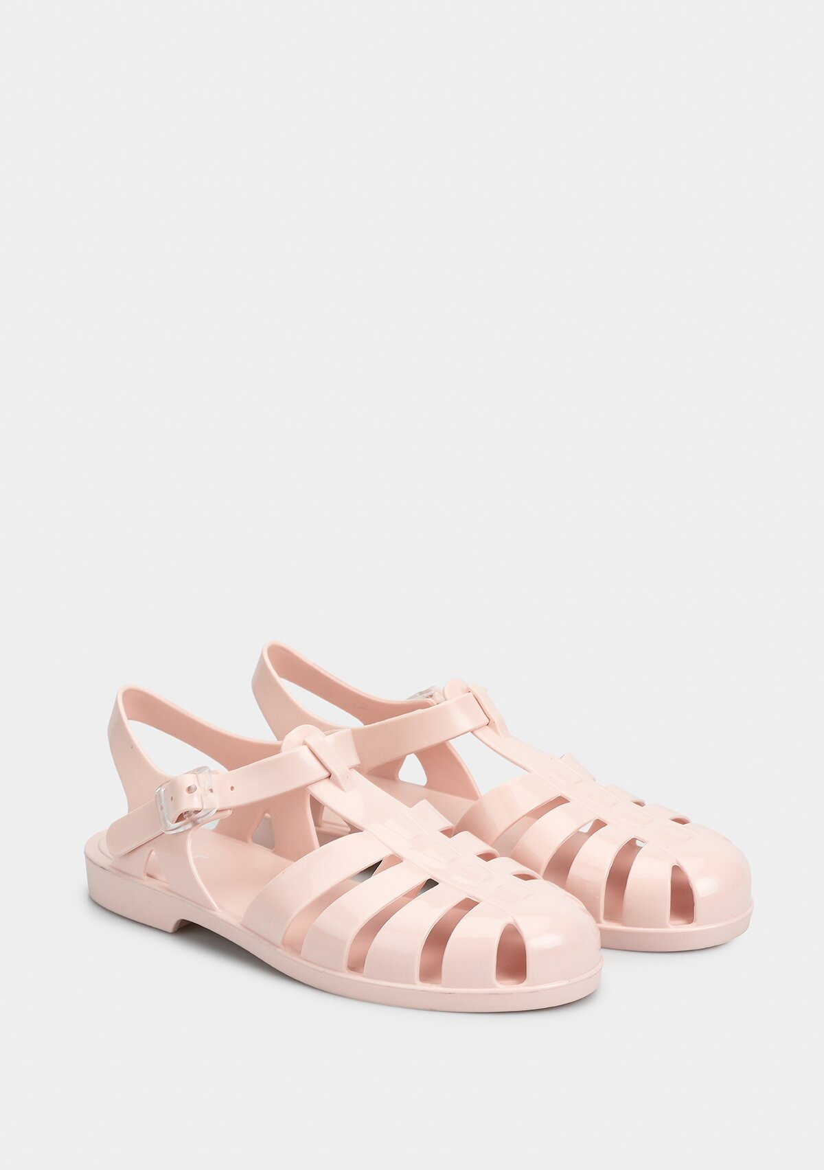 Pembe Kadın Düz Sandalet