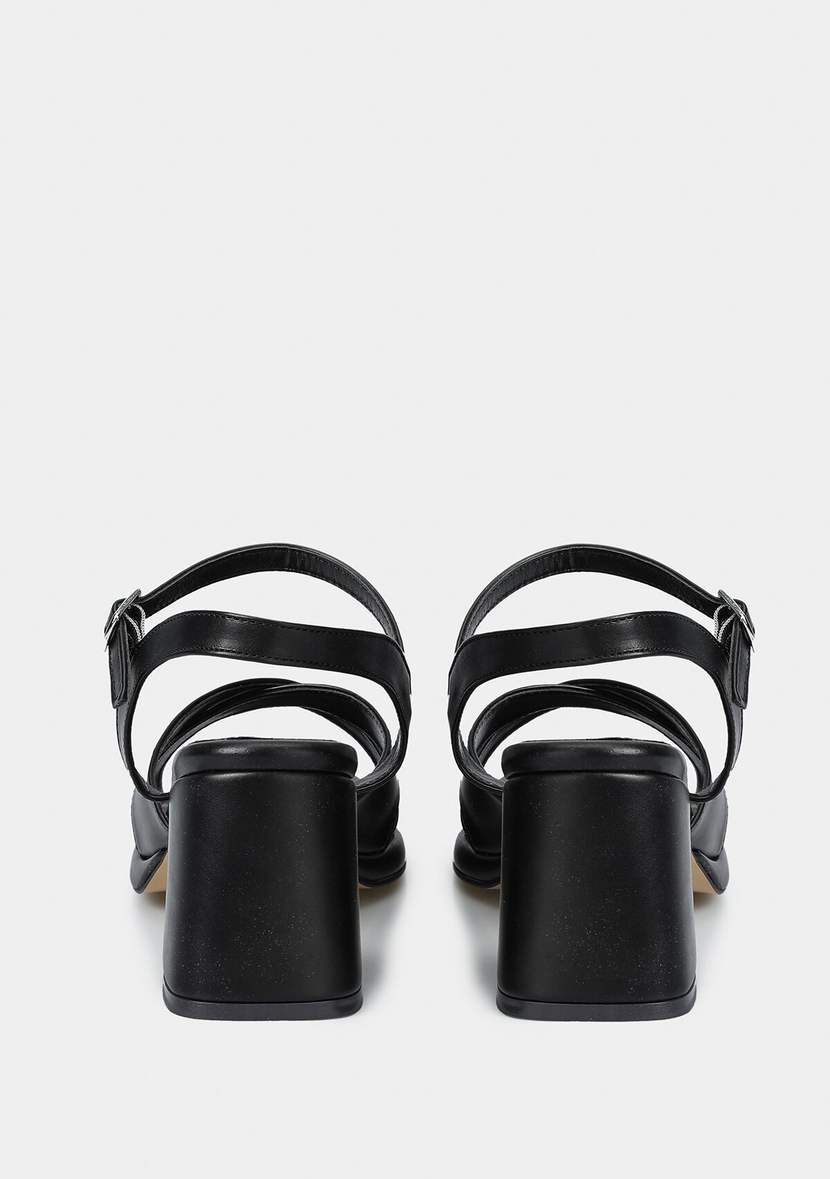 Siyah Kadın Topuklu Sandalet