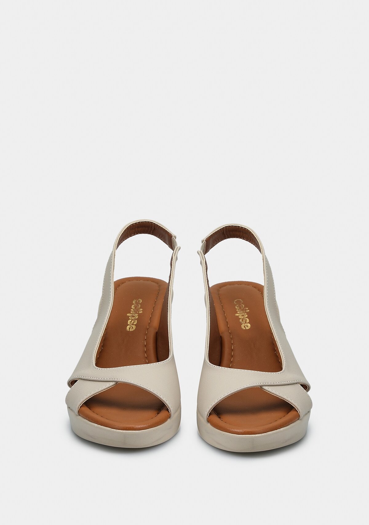 Bej Kadın Konfor Sandalet