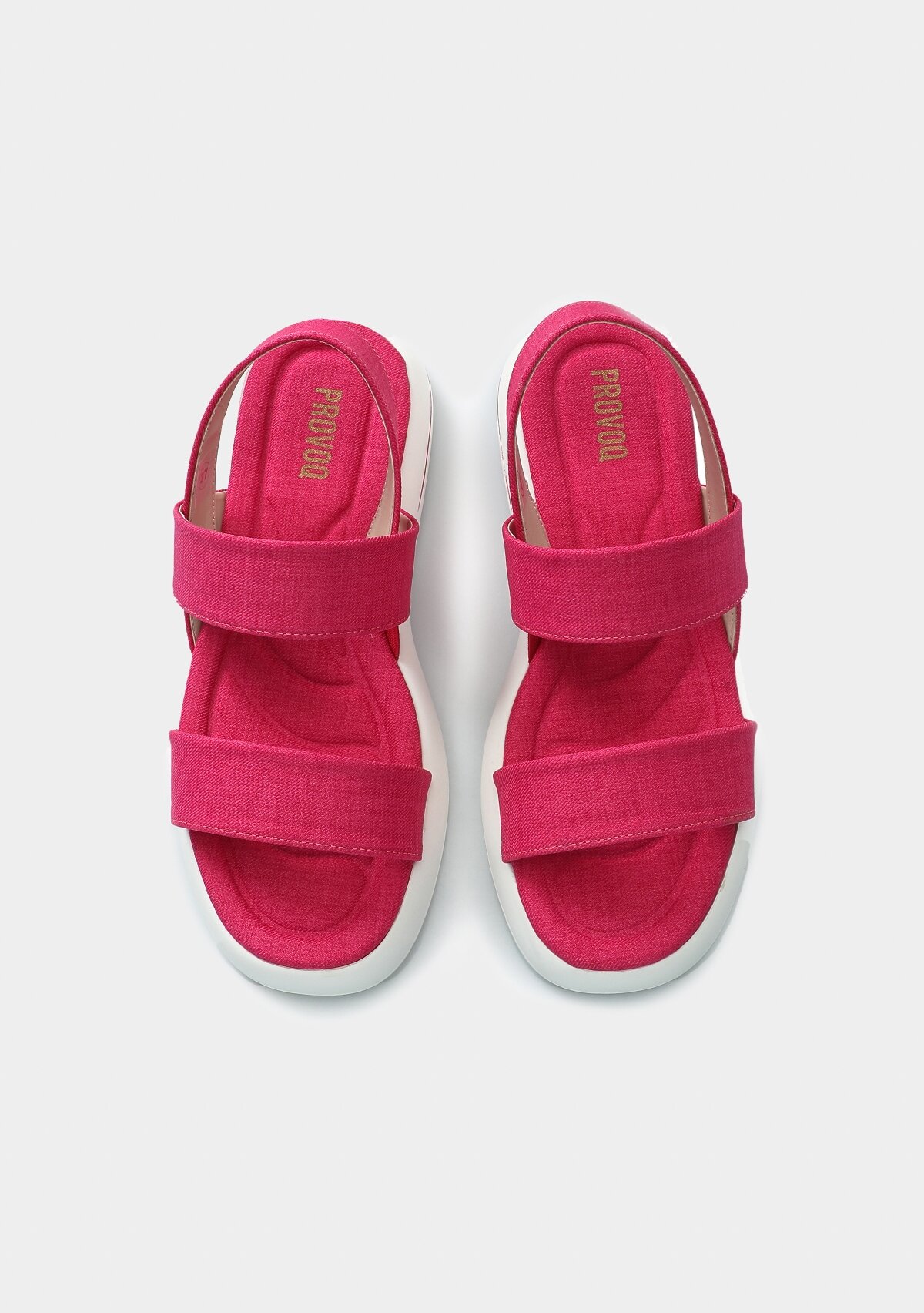 Fuşya Kadın Düz Sandalet