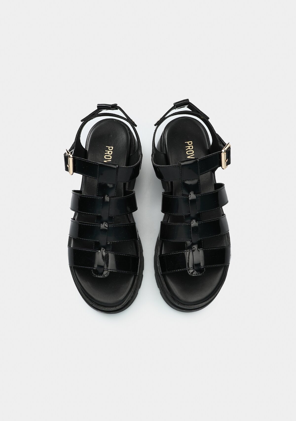 Siyah Kadın Düz Sandalet