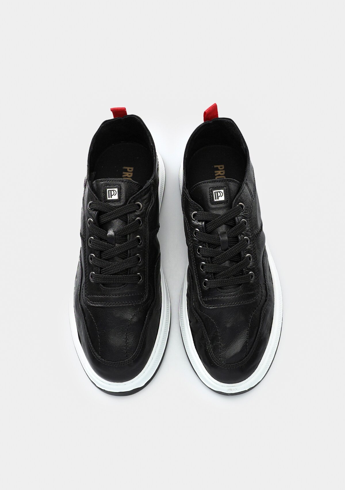 Siyah Deri Erkek Sneaker