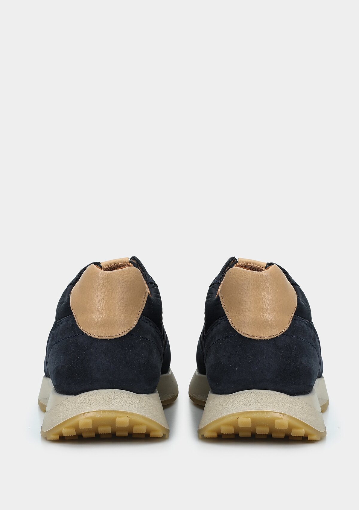 Lacivert Deri Erkek Sneaker