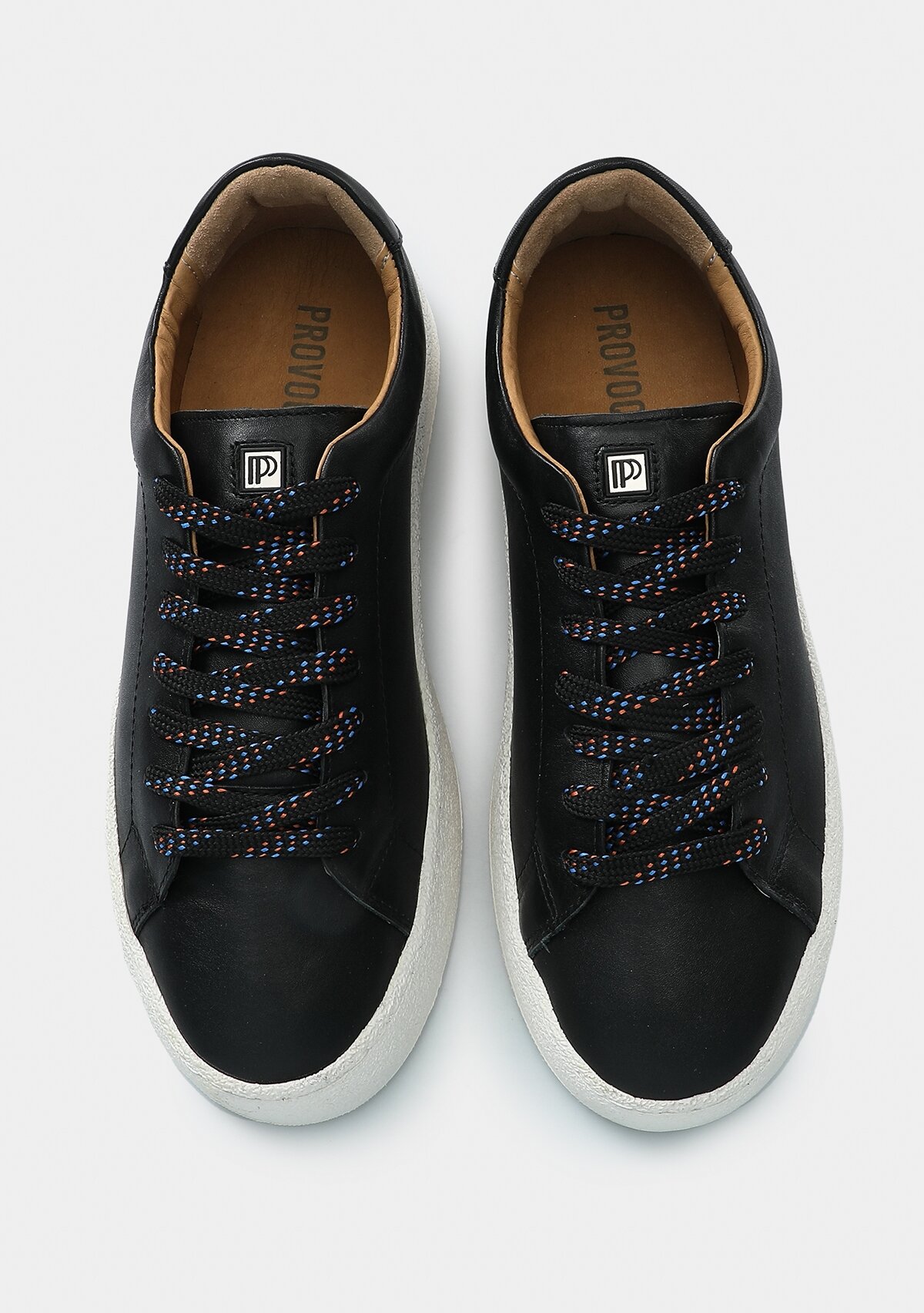 Siyah Deri Erkek Sneaker