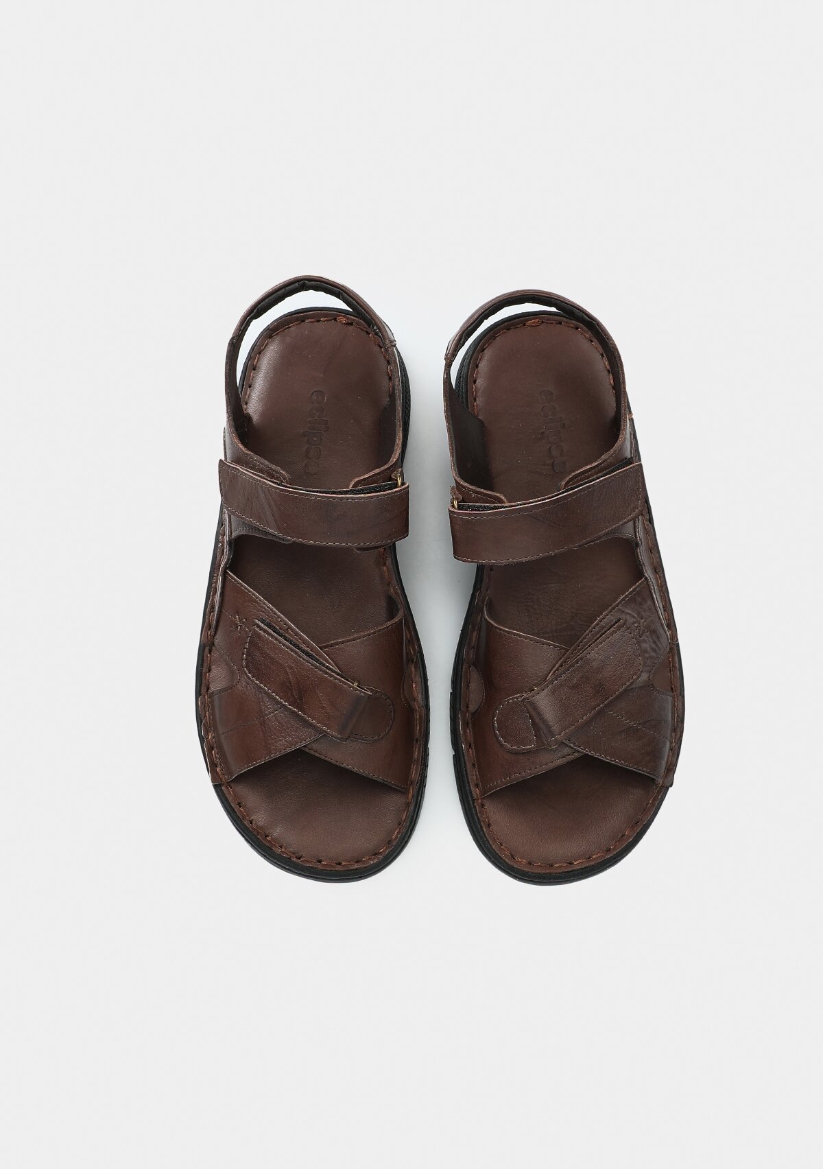 Kahve Deri Erkek Konfor Sandalet