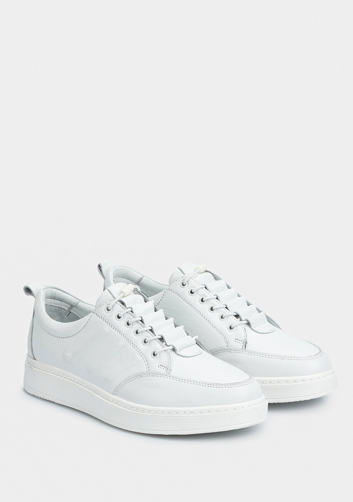 Beyaz Deri Erkek Ayakkabı