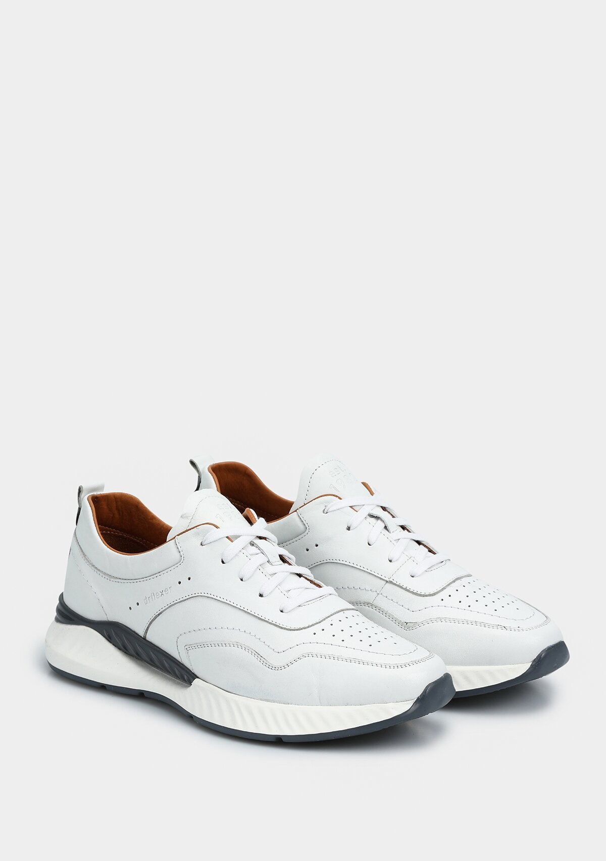 Beyaz Deri Erkek Ayakkabı