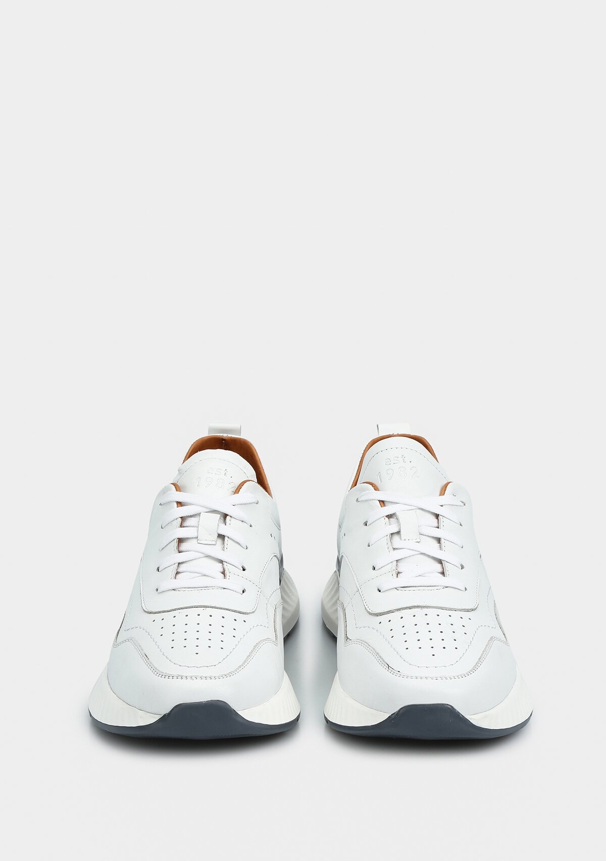 Beyaz Deri Erkek Ayakkabı