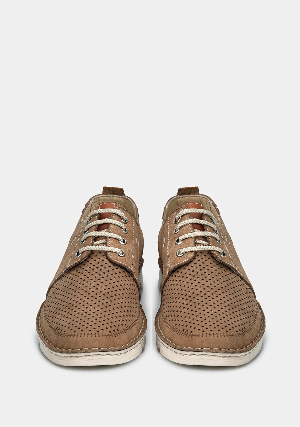 Bej Deri Erkek Ayakkabı