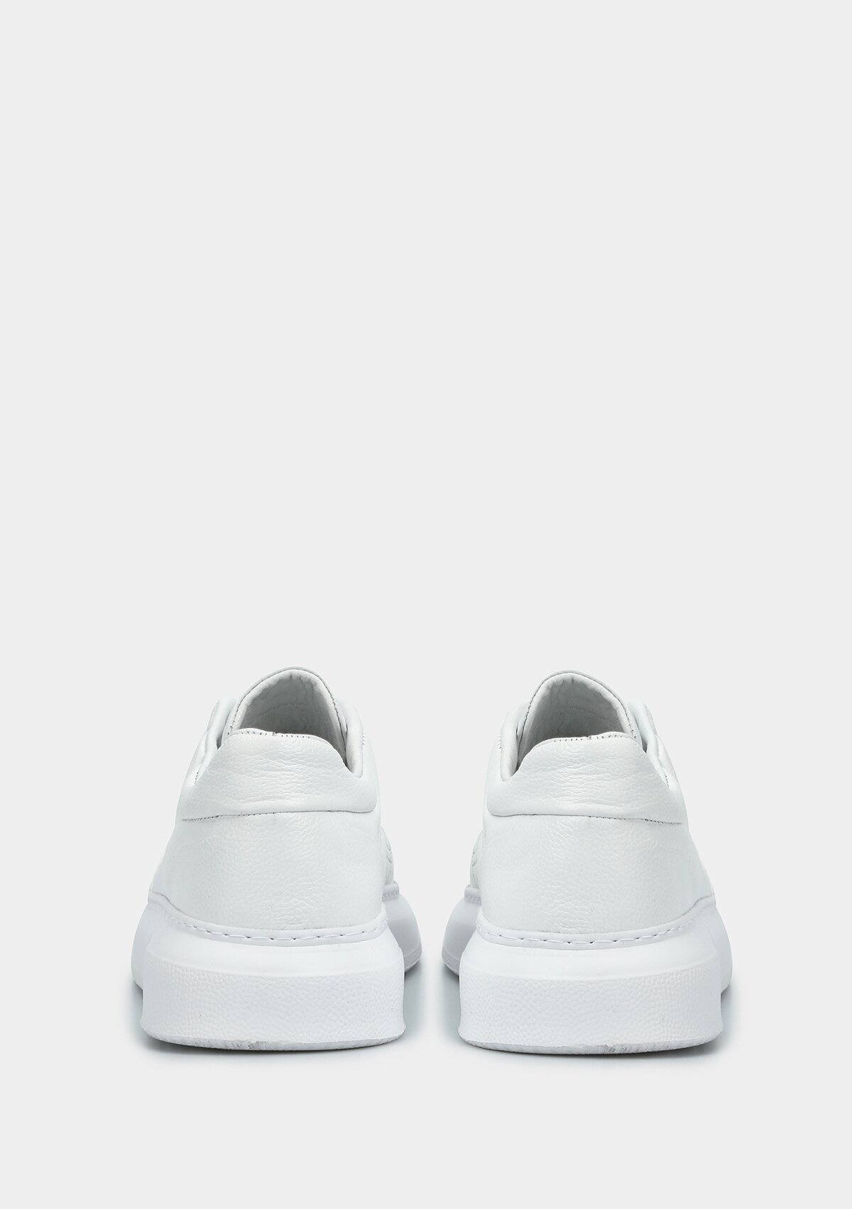 Beyaz Deri Erkek Sneaker